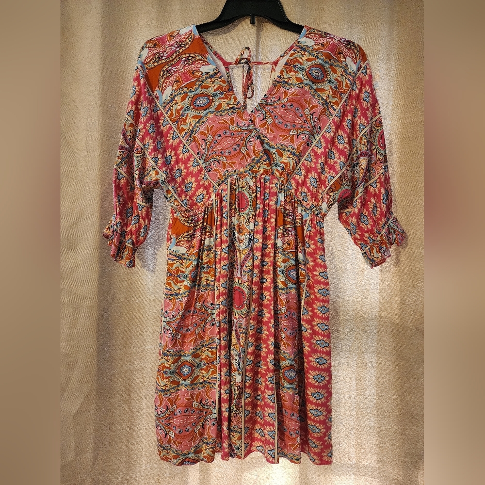 NWOT She & Sho Women's Dress - Small - Lined - Pink/Multicolor